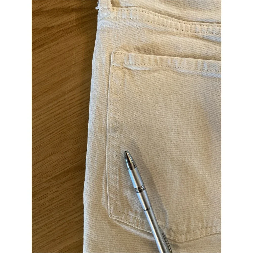 Banana‎ Republic Size 31/12 Ecru Ivory Button Fly 4